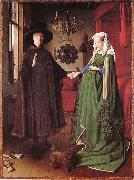 Jan Van Eyck The couple Arnolfinis brollop oil painting on canvas